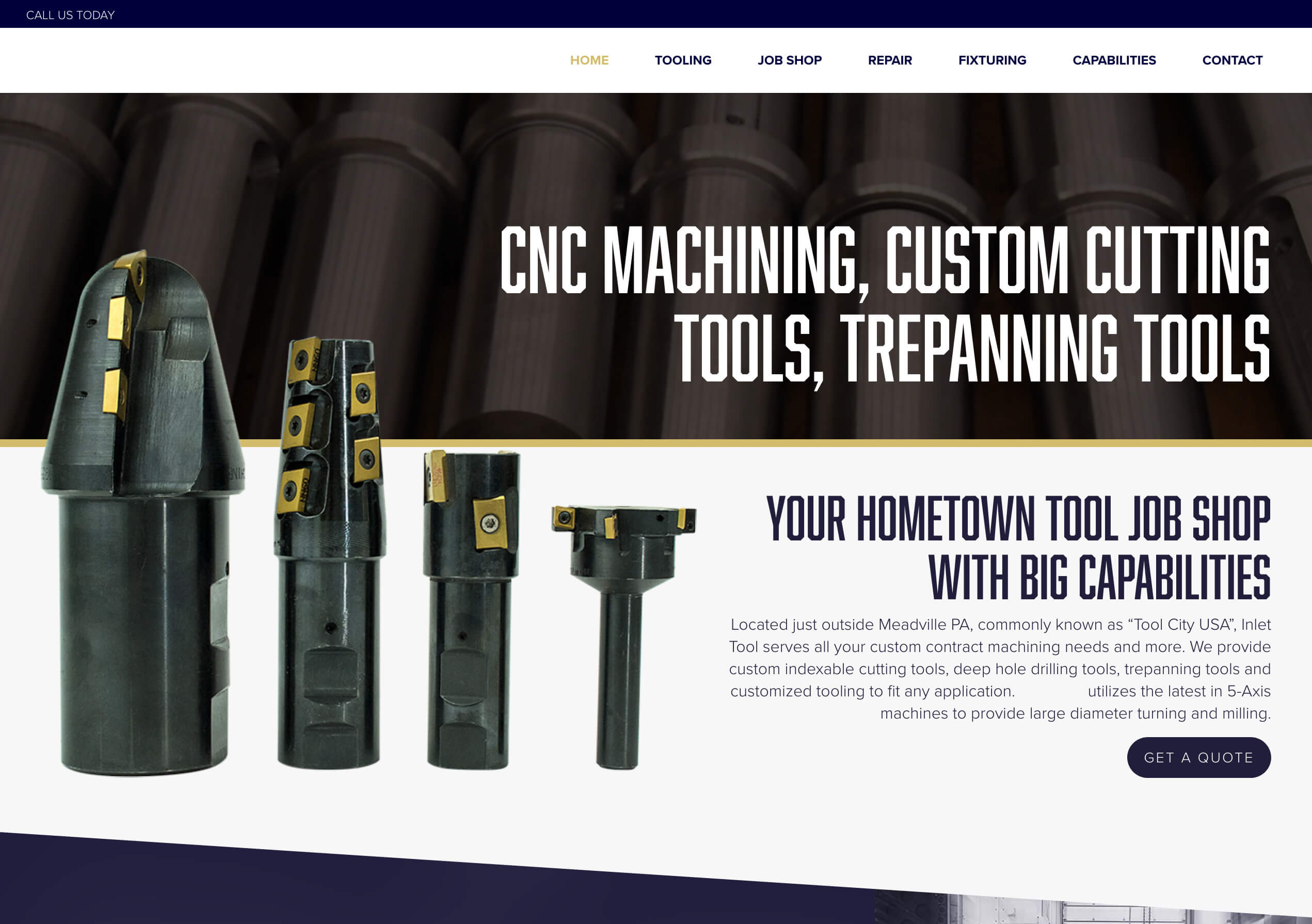 CNC Machining Website design, CNC Manufacturer Website design, website design for machine shops