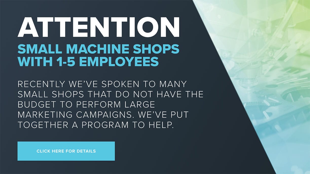 attention small machine shops with one to five employees